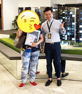 Freddie Xu with his client Jane